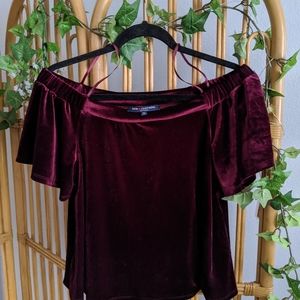 Velvet crop top